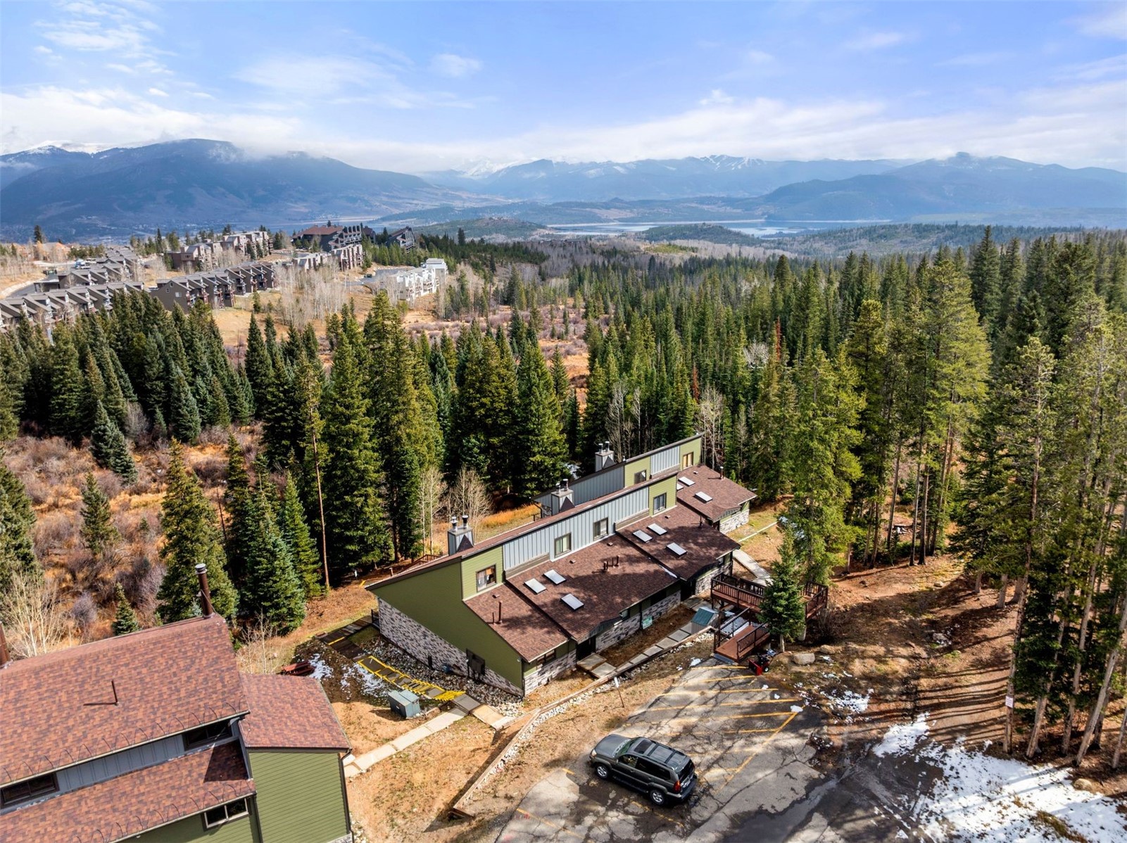 10500 Ryan Gulch Road, Unit J106 Silverthorne, CO 80498 - Photo 21 of 22 a view of a city from a balcony