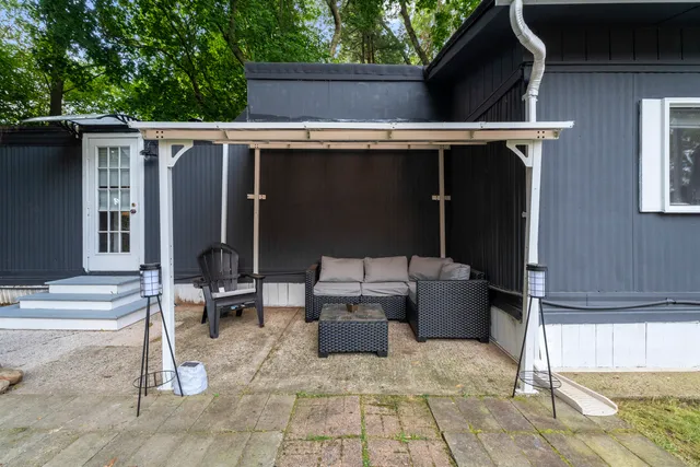 a view of outdoor seating area