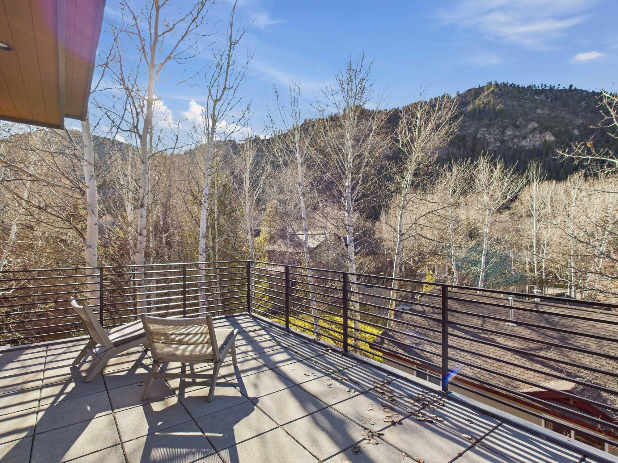 220 Bird Drive, Unit B Ketchum, ID 83340 - Photo 18 of 26 Deck Off Primary with Baldy Views