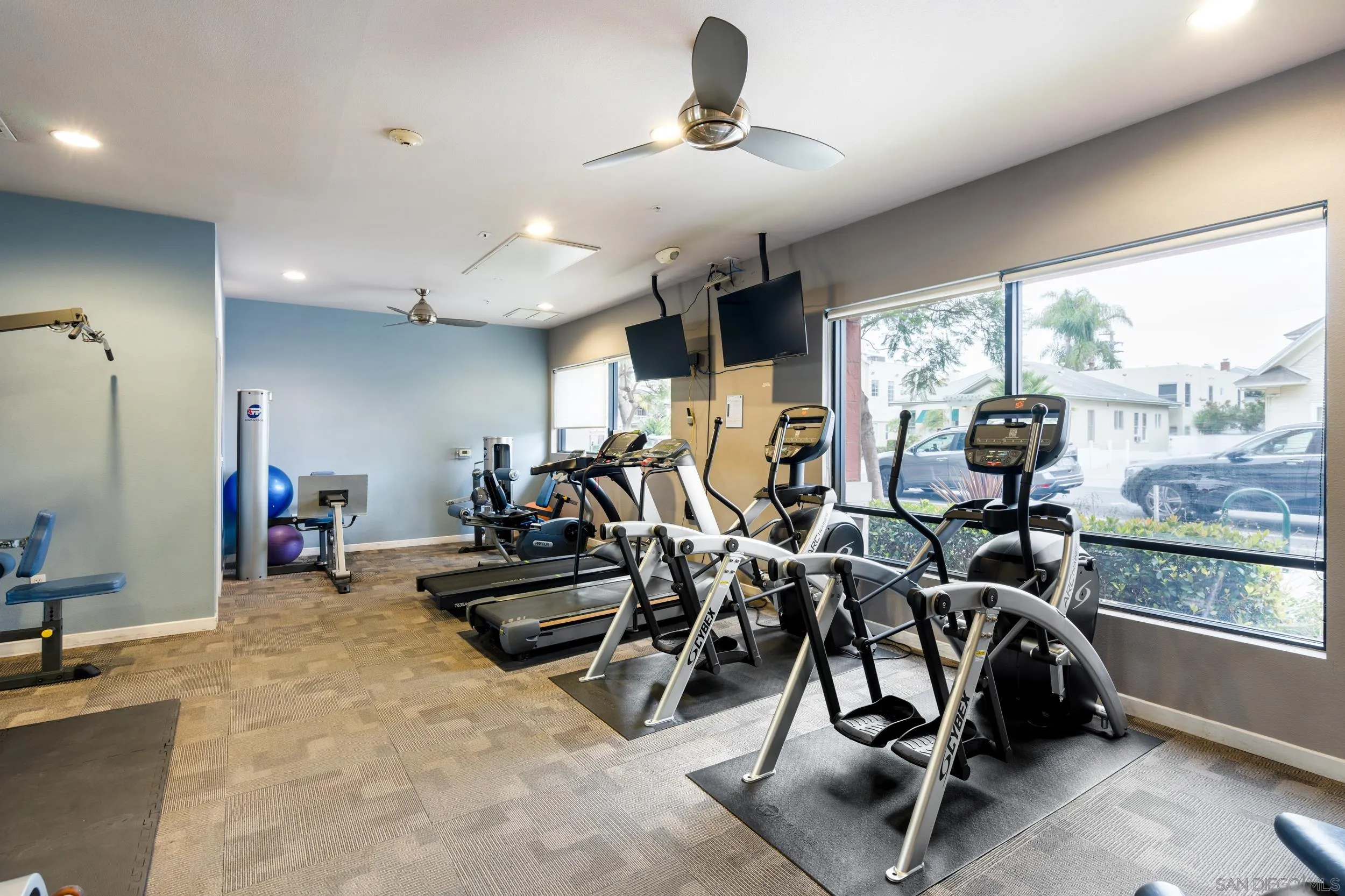 3650 Fifth Avenue, Unit 415 San Diego, CA 92103 - Photo 31 of 31 a view of a room with gym equipment