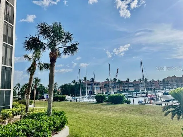 a view of a city and lake