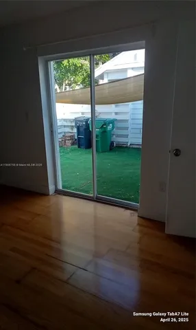 a view of a room with a porch