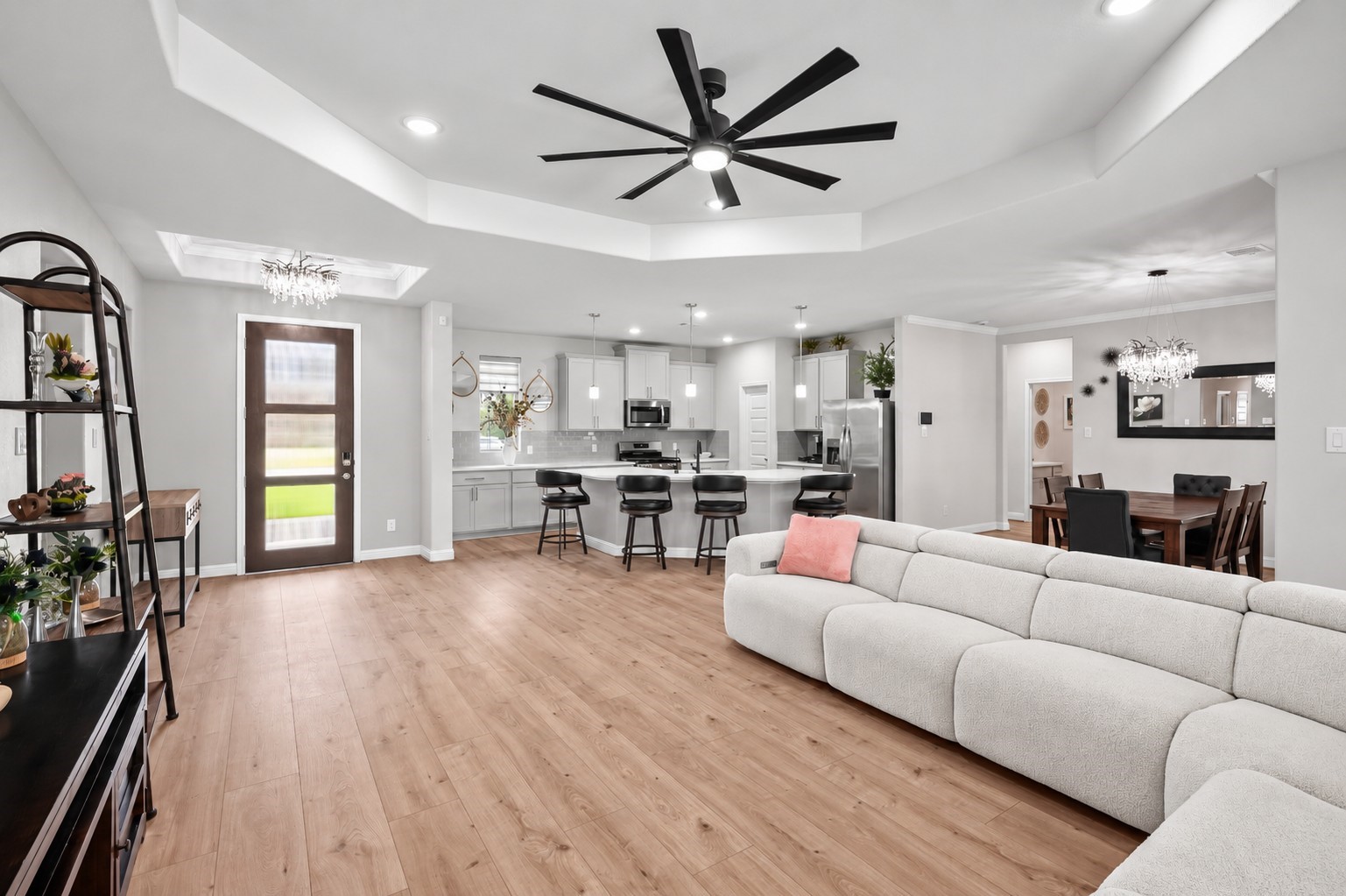 13419 Maverick Trail Road Conroe, TX 77303 - Photo 6 of 48 Living space that seamlessly connects the kitchen, breakfast, and family room.