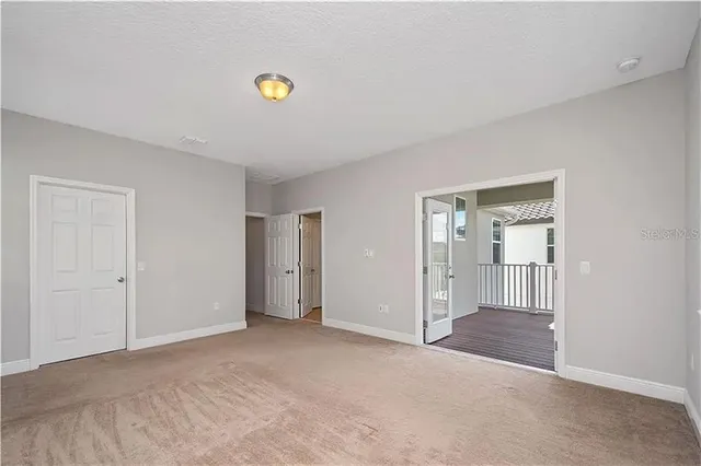 a view of an empty room