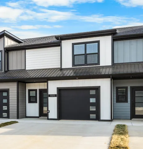 a front view of a house