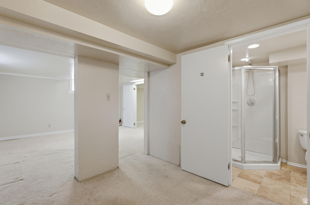 378 West 200 South Bountiful, UT 84010 - Photo 22 of 32 Shower enclosure featuring a glass door and white base