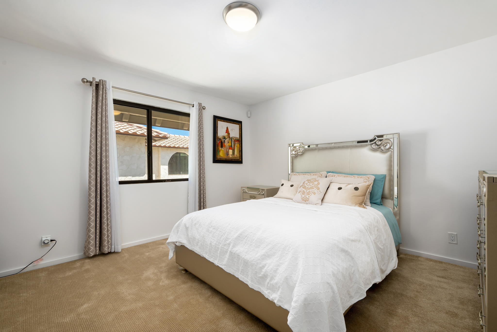 349 West Mariscal Road Palm Springs, CA 92262 - Photo 29 of 34 a bedroom with a bed and painting on the wall