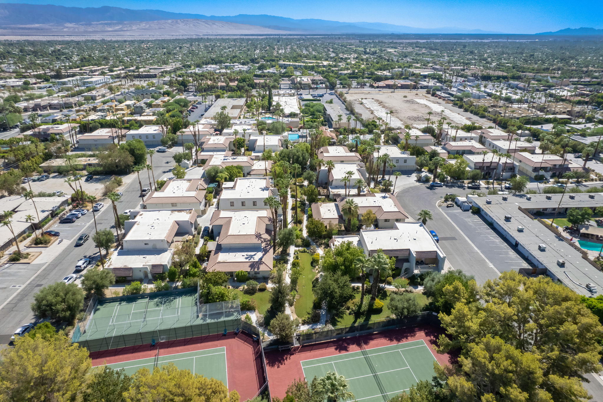 349 West Mariscal Road Palm Springs, CA 92262 - Photo 7 of 34 an aerial view of residential houses with outdoor space
