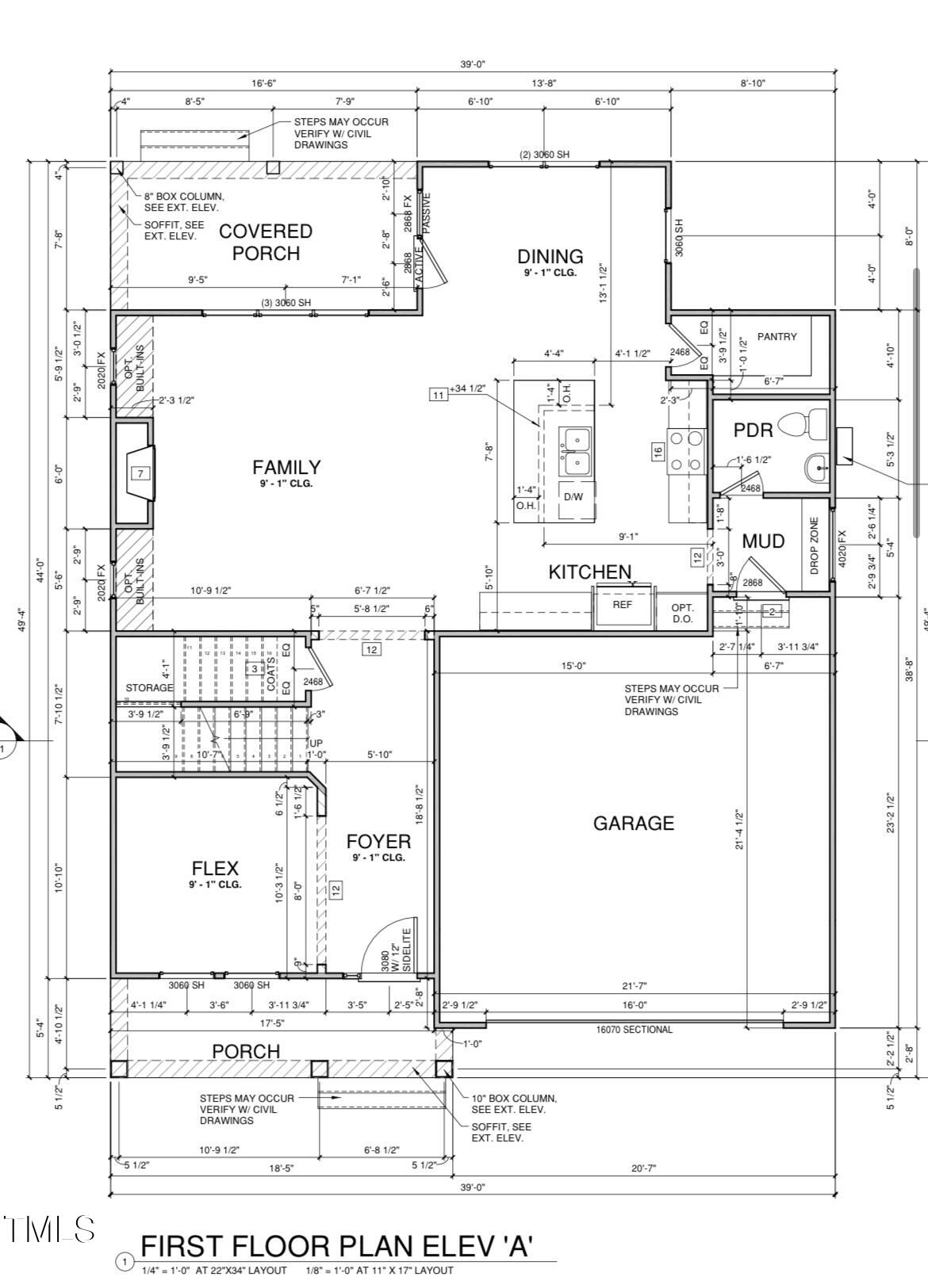 701 Locust Lane Raleigh, NC 27603 - Photo 18 of 19 Locust ln- 1st Floor Plan