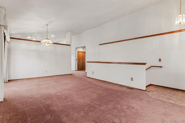 a view of an empty room
