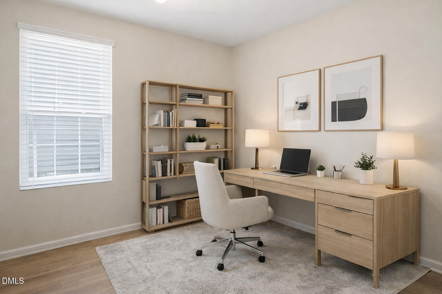 3905 Massey Pointe Court Raleigh, NC 27616 - Photo 12 of 12 a view of a workspace with furniture and a window