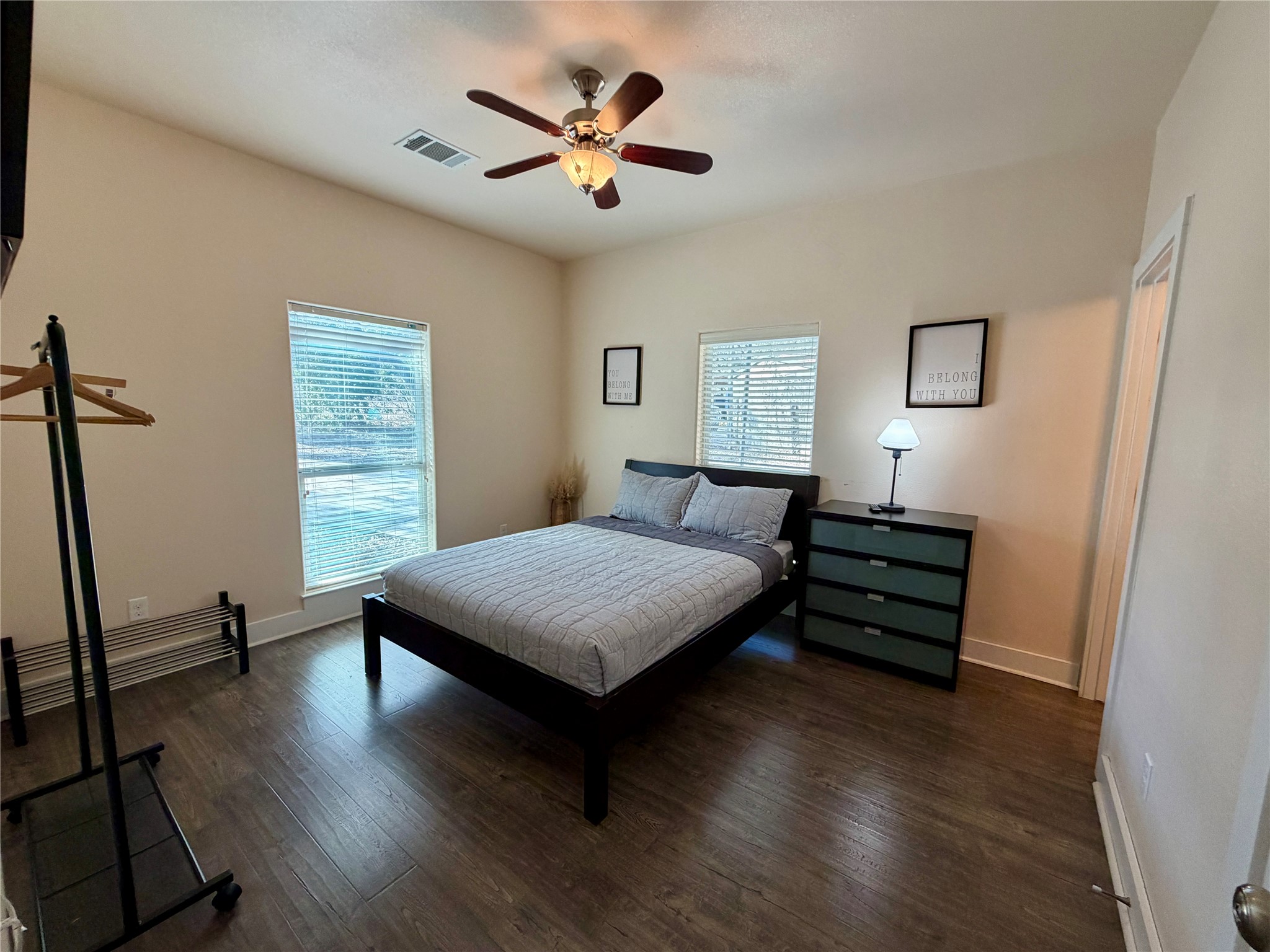 5503 Hiline Road Austin, TX 78734 - Photo 9 of 20 Primary Bedroom with multiple windows, and a ceiling fan