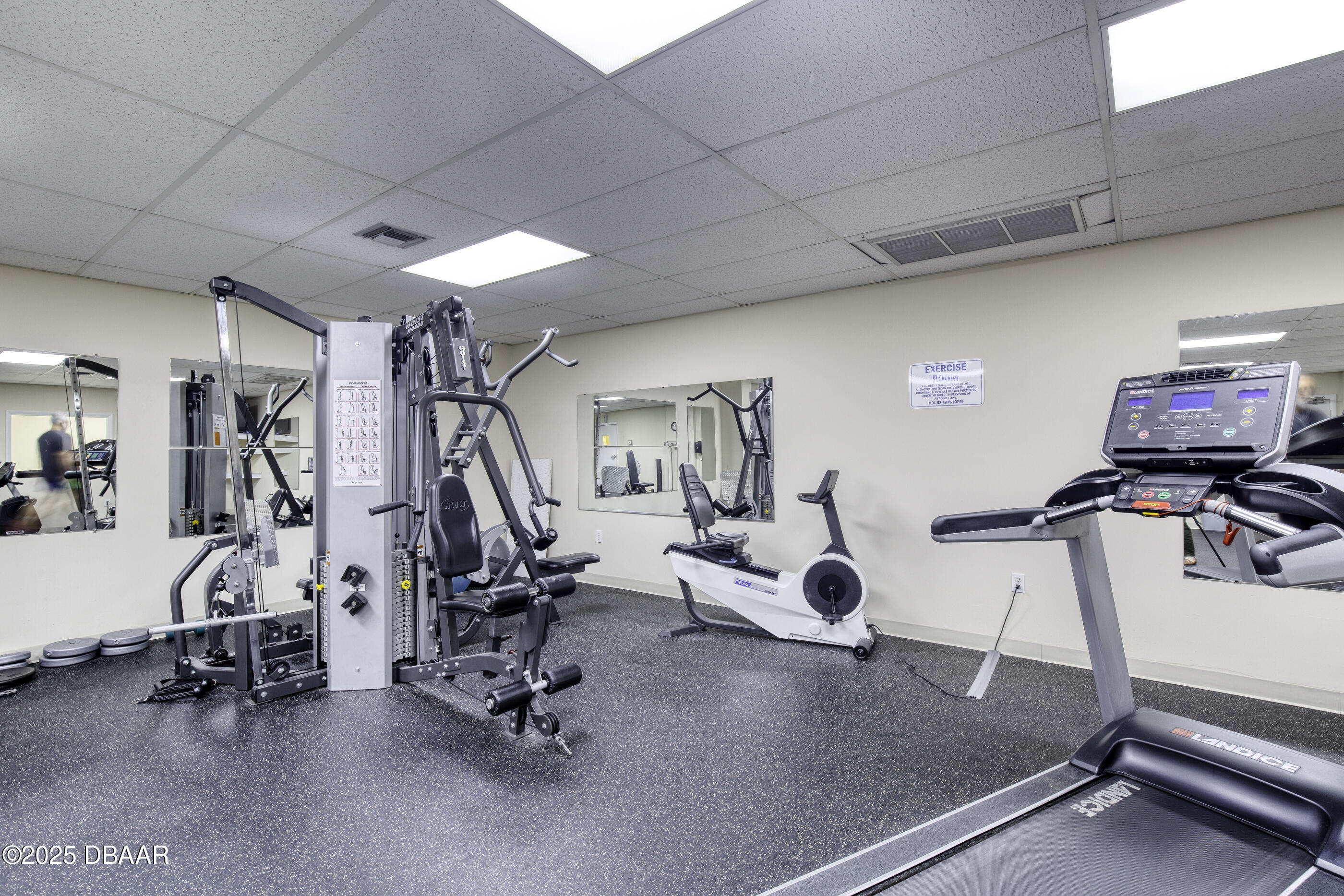1415 Ocean Shore Boulevard, Unit 1010 Ormond Beach, FL 32176 - Photo 41 of 52 a view of a room with gym equipment
