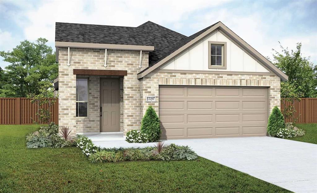 2709 Baker Farm Road Forney, TX 75126 - Photo 1 of 10 Brick and siding exterior featuring an attached two-car garage, covered entry, and pitched roofline
