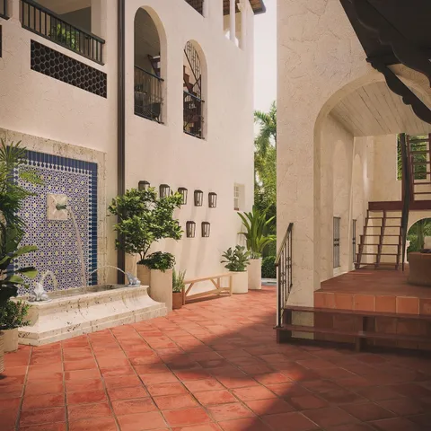 a view of a entryway of the house