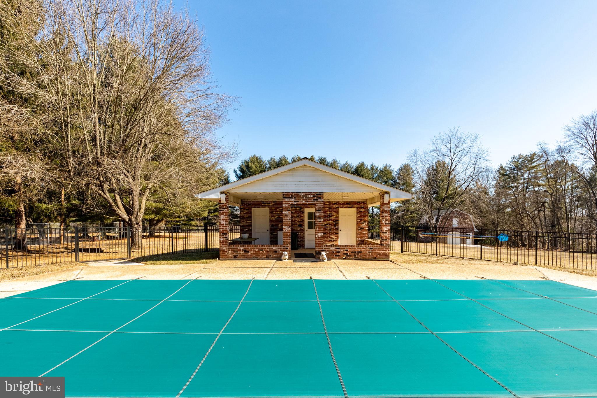 13827 Bottom Road Hydes, MD 21082 - Photo 45 of 57 Fenced In-ground Gunnite Pool with Pool House