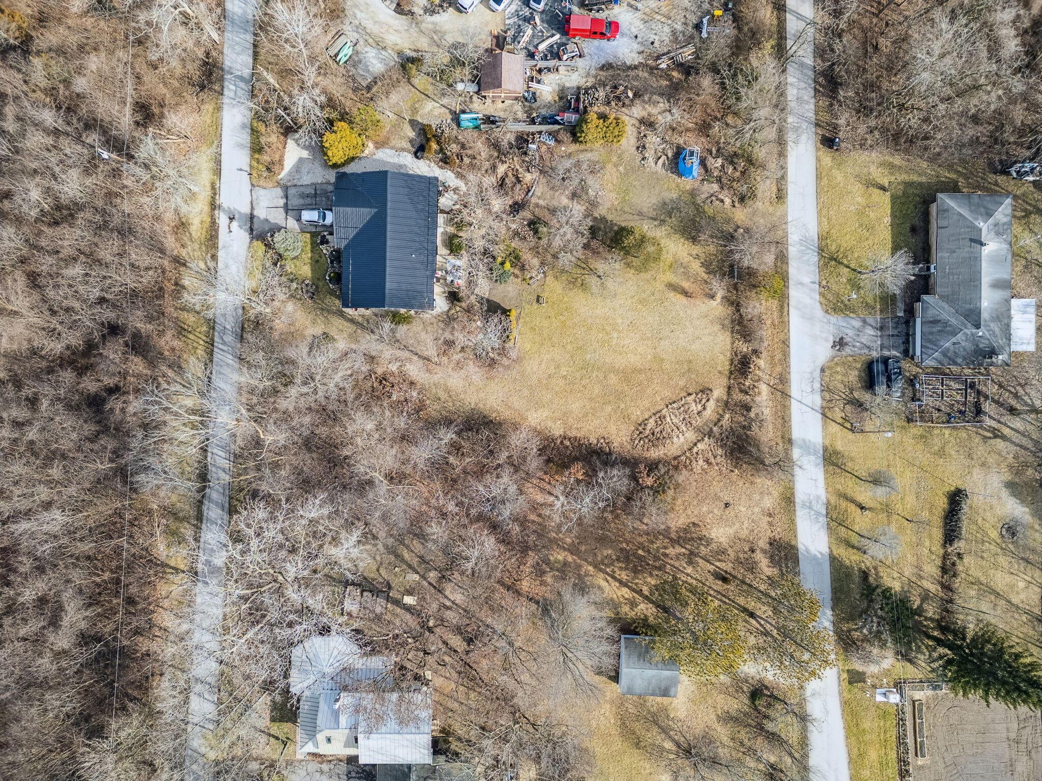 0 Goode Road Powell, OH 43065 - Photo 4 of 34 Aerial view. Property is between the black roof & white house from Harriott Rd. to Goode Rd.
