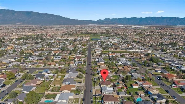 a view of city and mountain