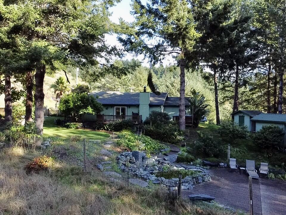 482 Spring Road Shelter Cove, CA 95589 - Photo 5 of 58 NEW aerial lawn to house