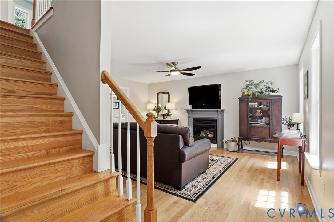 1570 Rock Castle Road Goochland, VA 23063 - Photo 9 of 53 Entry staircase to 2nd level. Living room to right