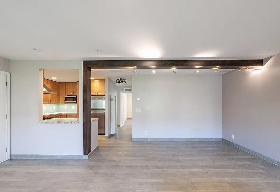 a view of an empty room