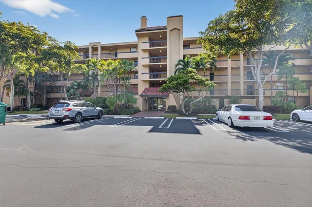 a car parked in front of a building