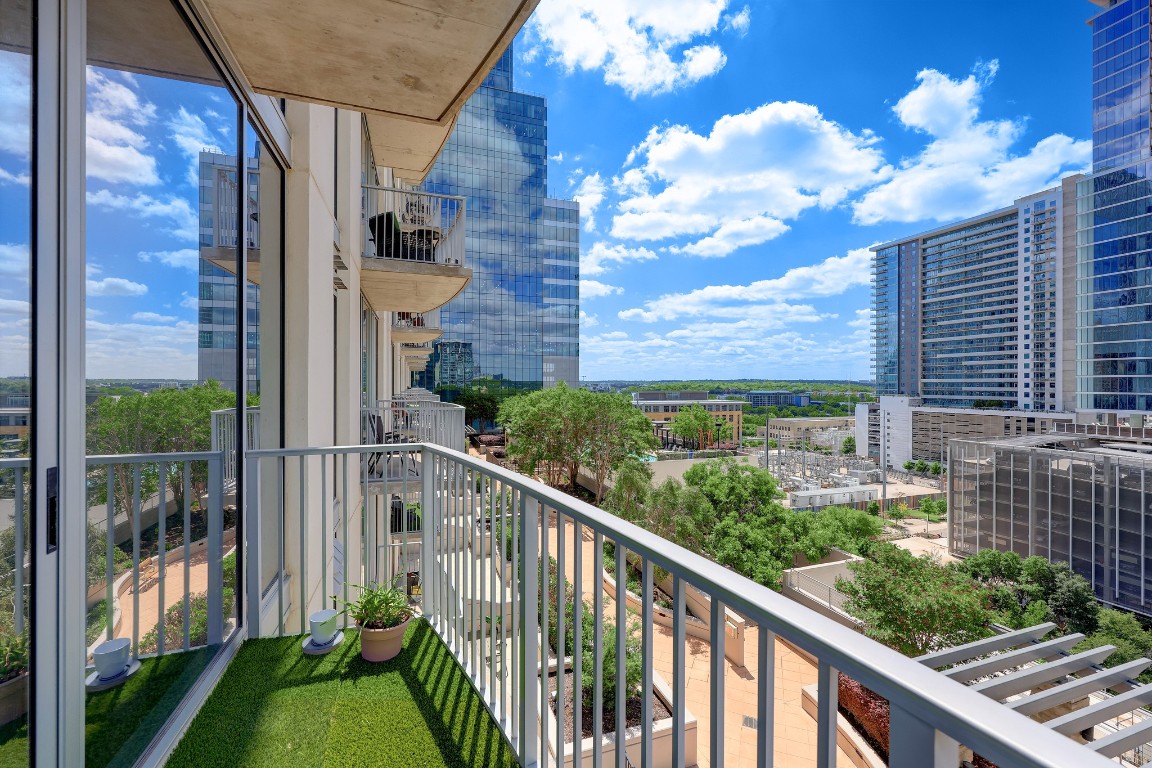 360 Nueces Street, Unit 1116 Austin, TX 78701 - Photo 20 of 33 a view of a balcony with a yard
