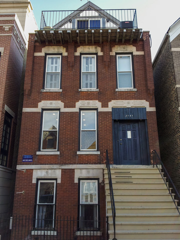 a building view with a outdoor space