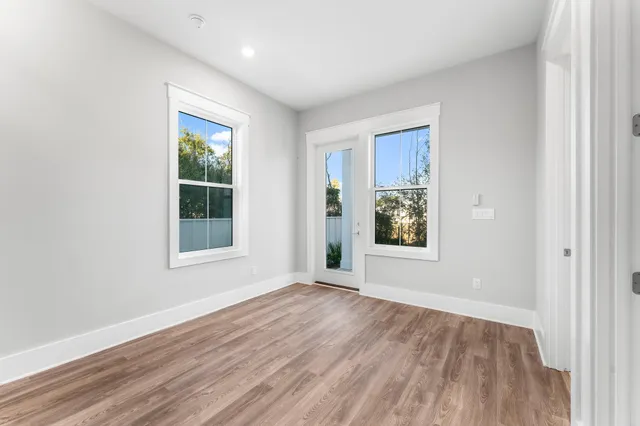wooden floor in an empty room