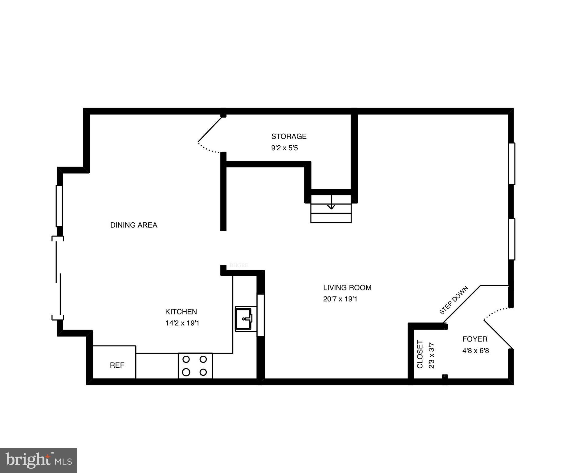 8021 Edinburgh Drive Springfield, VA 22153 - Photo 16 of 17 Main level floor plan