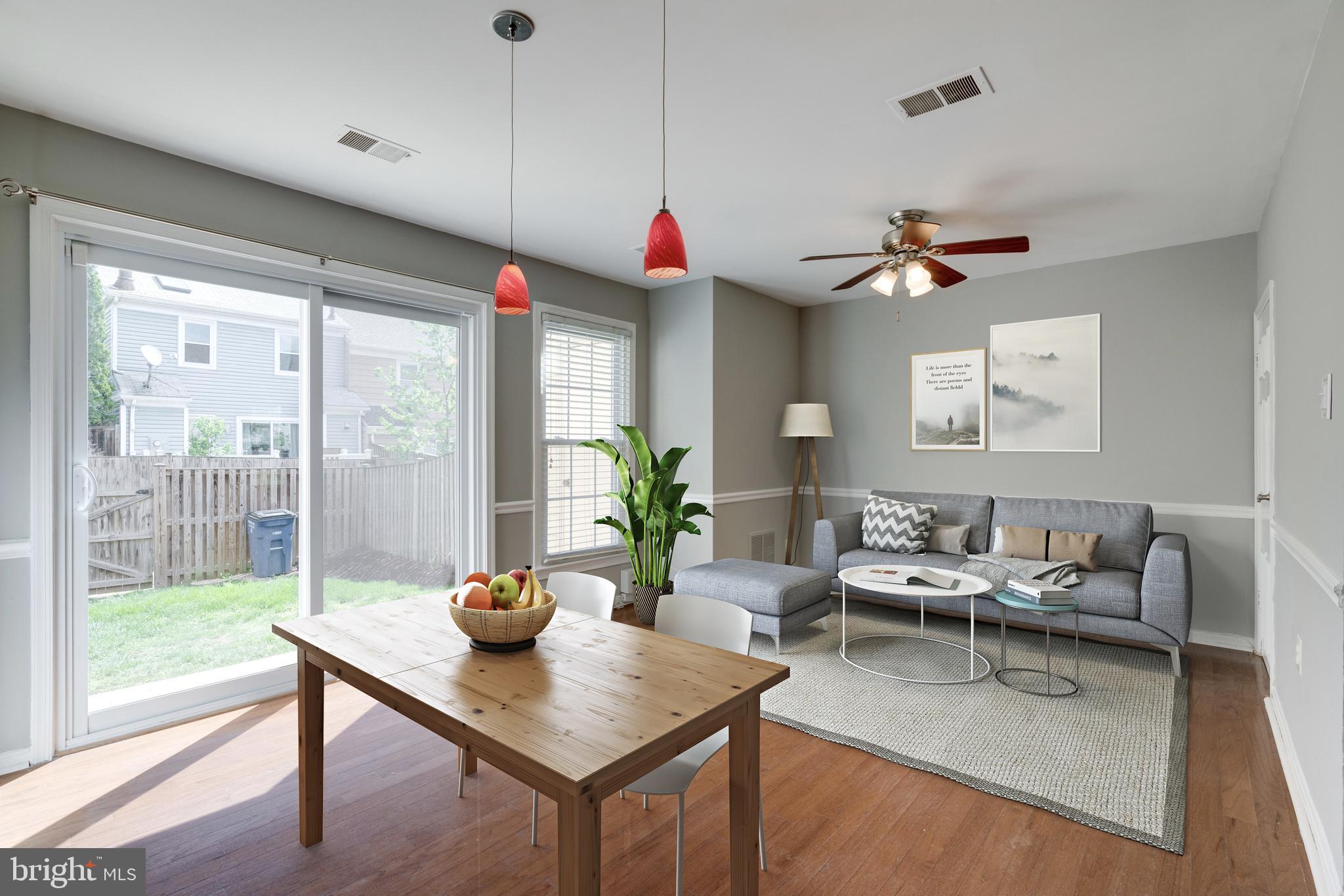 8021 Edinburgh Drive Springfield, VA 22153 - Photo 4 of 17 Kitchen Family Room Combination Opens to Patio
