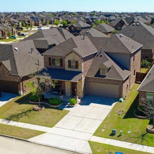 10929 Calvert Place McKinney, TX 75071 - Photo 4 of 39 an aerial view of a house with swimming pool