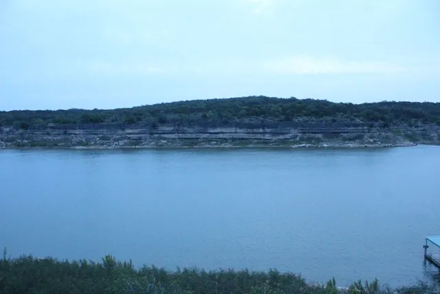 a view of a lake view and mountain view