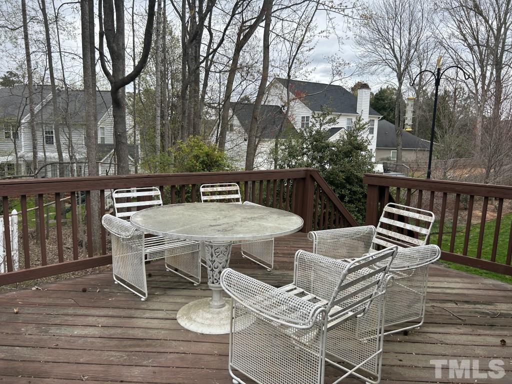 9904 Wyngate Ridge Drive Raleigh, NC 27617 - Photo 36 of 39 a view of outdoor dining space with furniture