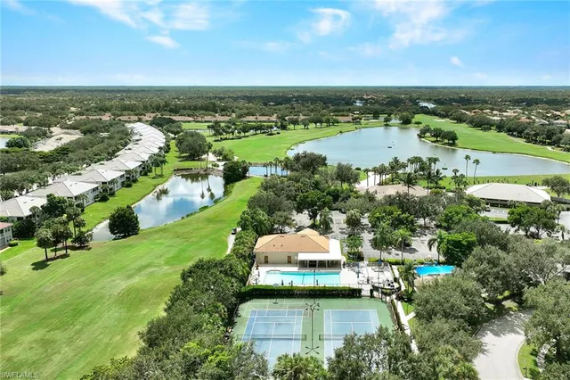 a view of a lake with outdoor space