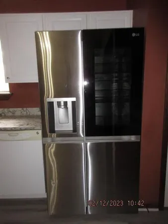 a close view of refrigerator