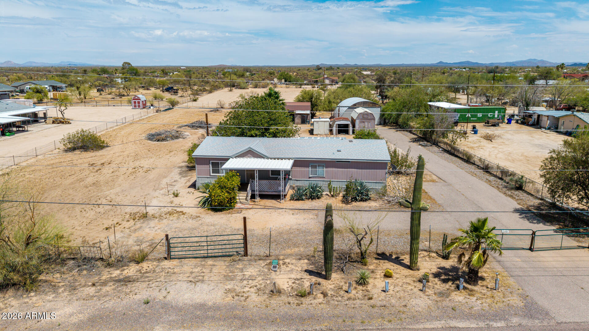 8595 North Palo Verde Road Florence, AZ 85132 - Photo 30 of 41 an aerial view of residential houses with outdoor space