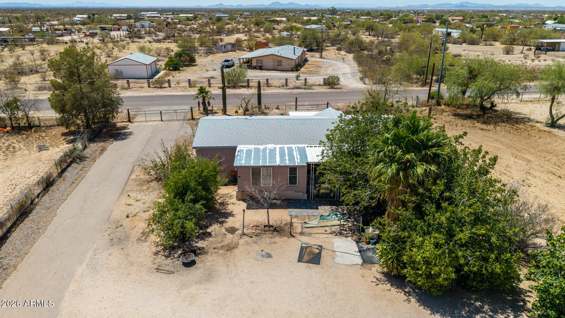 8595 North Palo Verde Road Florence, AZ 85132 - Photo 41 of 41 an aerial view of a house with a yard
