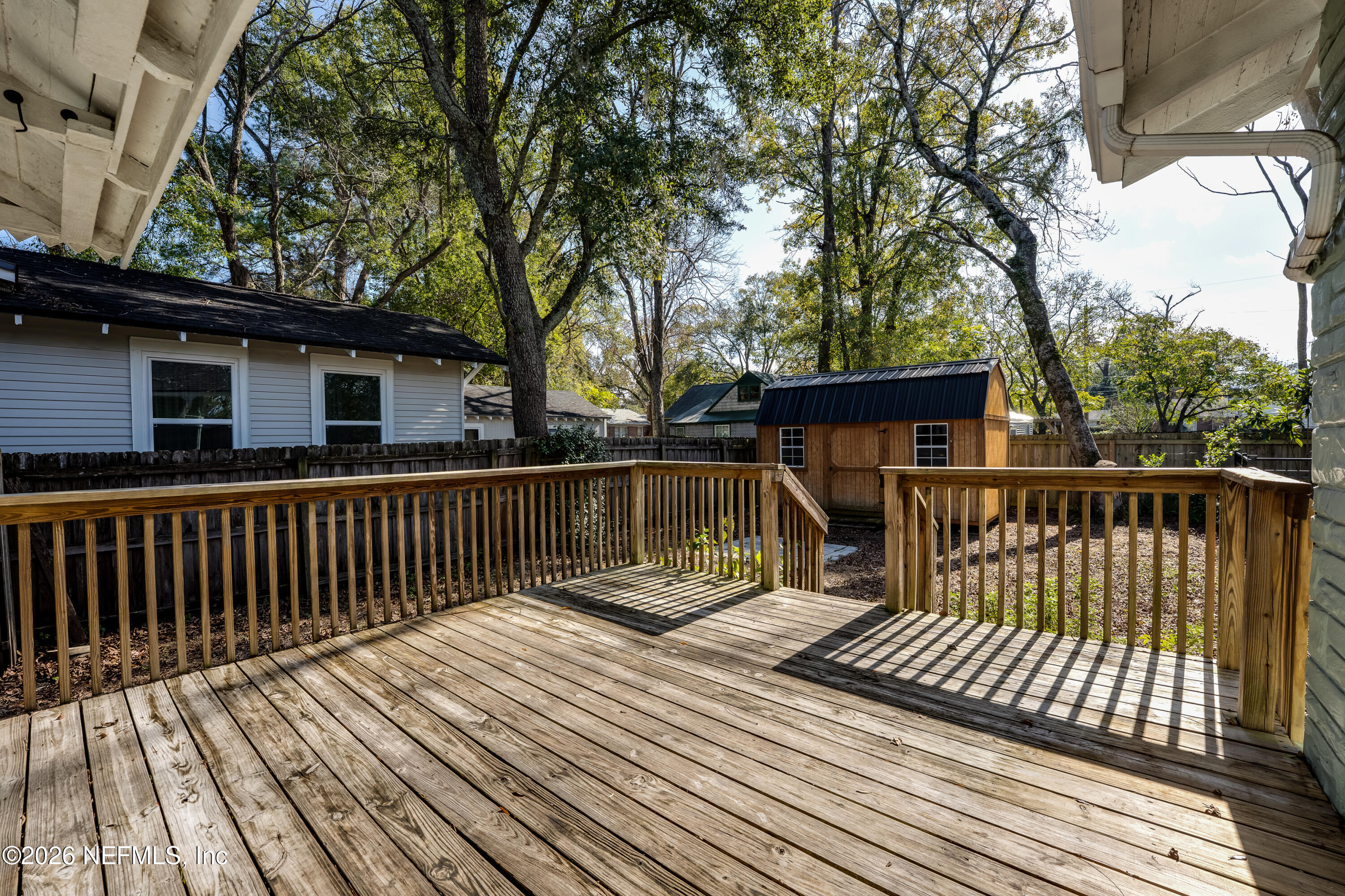 4560 French Street Jacksonville, FL 32205 - Photo 27 of 38 a view of balcony with wooden floor and fence