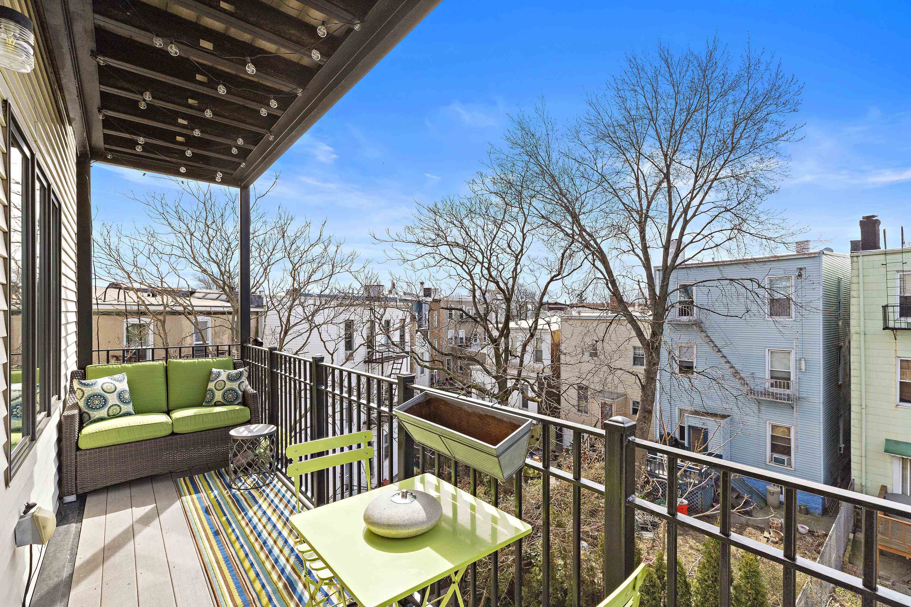 203-207 Hackensack Plank Road, Unit 4B Weehawken, NJ 07086 - Photo 24 of 27 a view of balcony with furniture