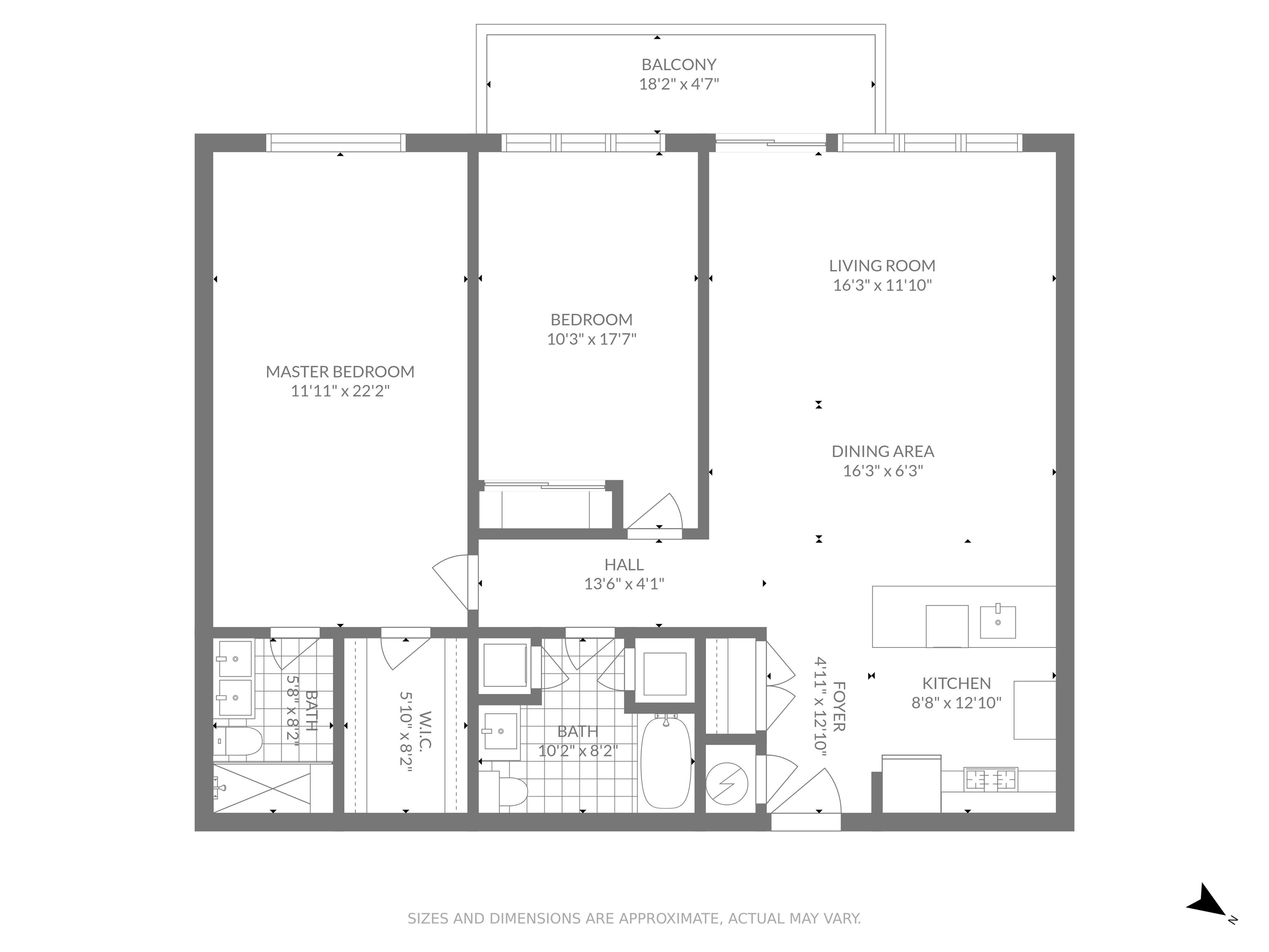 203-207 Hackensack Plank Road, Unit 4B Weehawken, NJ 07086 - Photo 26 of 27 a picture of a floor plan