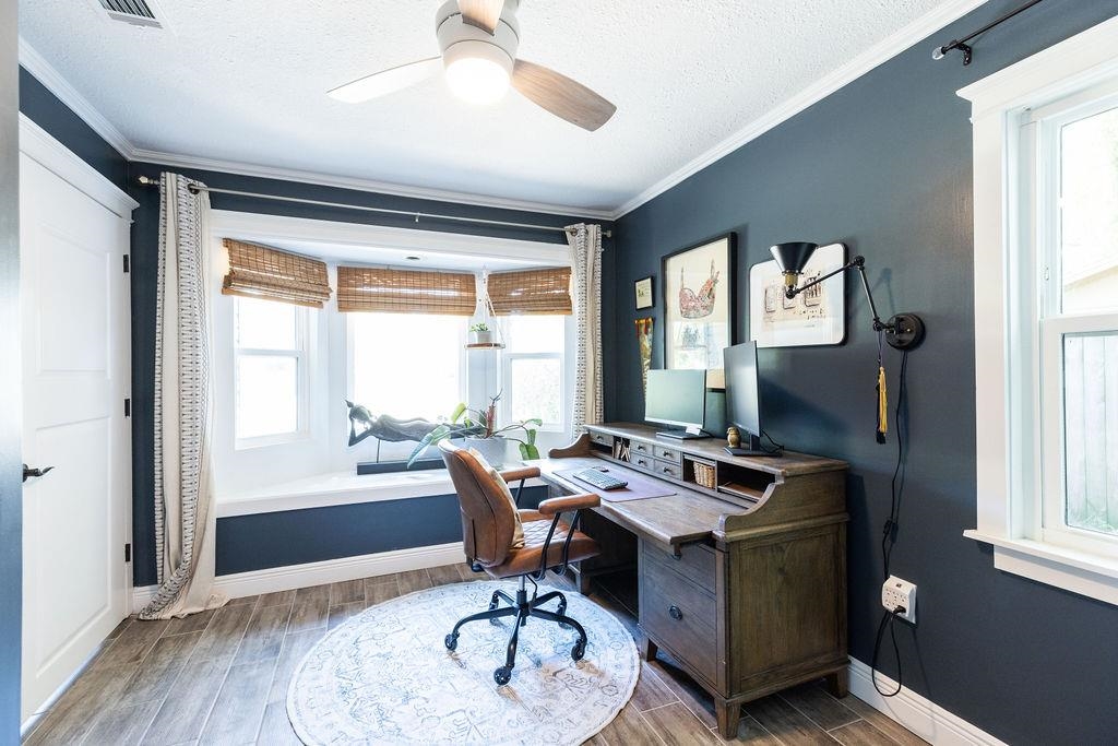 112 Drake Road St. Augustine, FL 32086 - Photo 25 of 59 a view of a workspace with furniture and a window