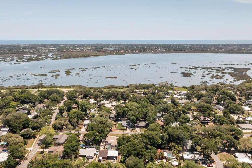 112 Drake Road St. Augustine, FL 32086 - Photo 58 of 59 an aerial view of beach and city