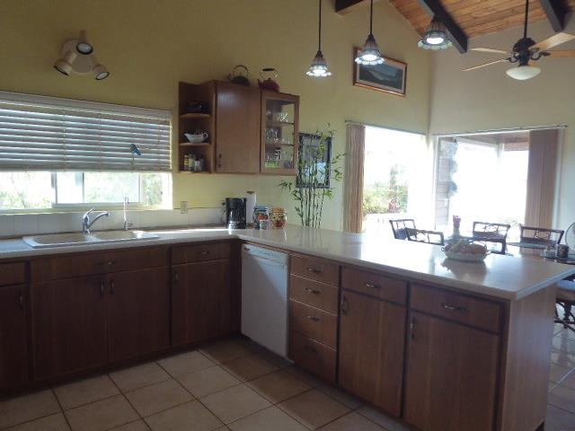 91 Noho Lio Road Maunaloa, HI 96770 - Photo 14 of 27 a kitchen with a sink and cabinets