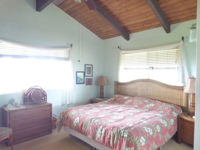 91 Noho Lio Road Maunaloa, HI 96770 - Photo 17 of 27 a bedroom with a bed and a window