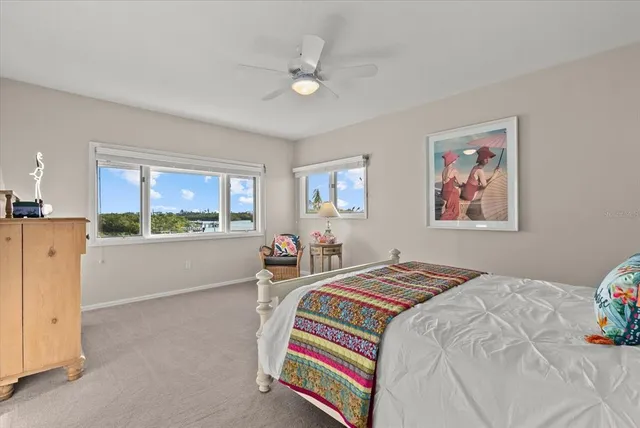 a view of lake from balcony