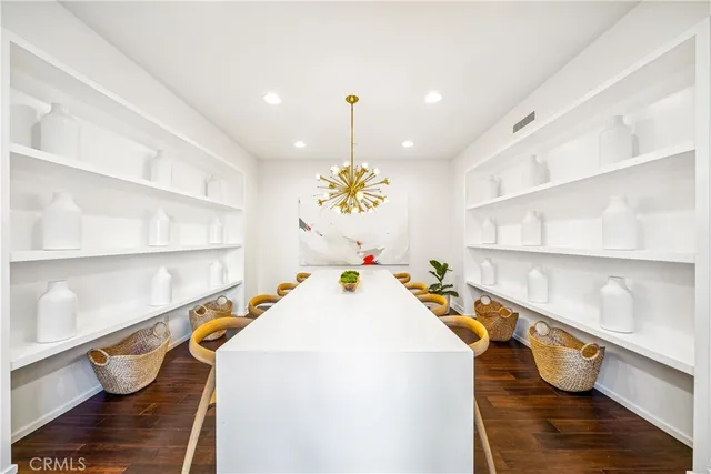 a very nice looking room with wooden floor