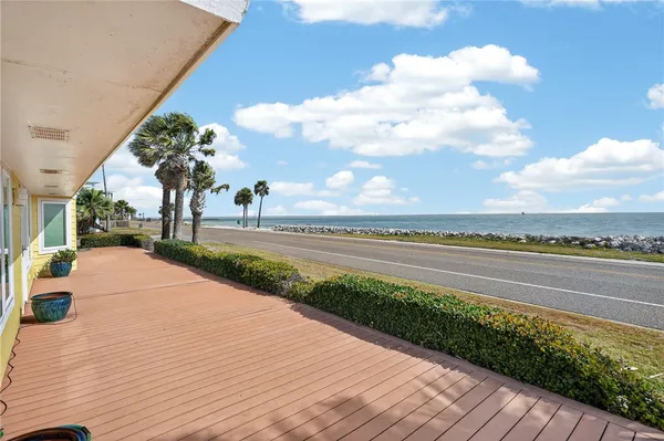 a view of an ocean and beach