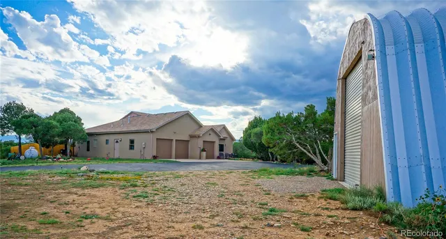 a view of a house with a staircase