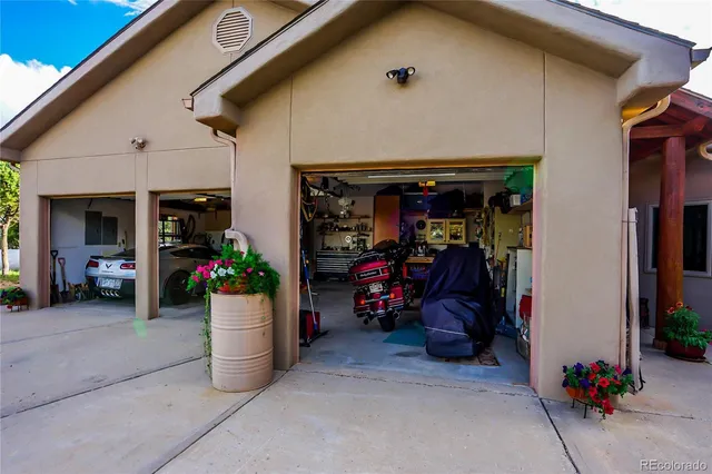 a view of a storage room with utility room